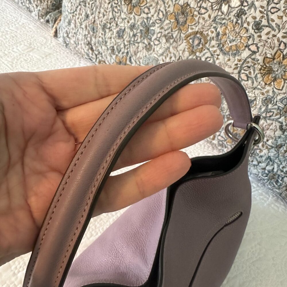 Coach Clarkson Hobo Lavender Pebbled Leather Bag - Picture 6 of 16